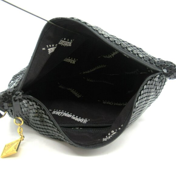 Vintage Whiting & Davis Black Sequin Mesh Crossbody Shoulder Bag With Gold-Tone - Picture 9 of 11